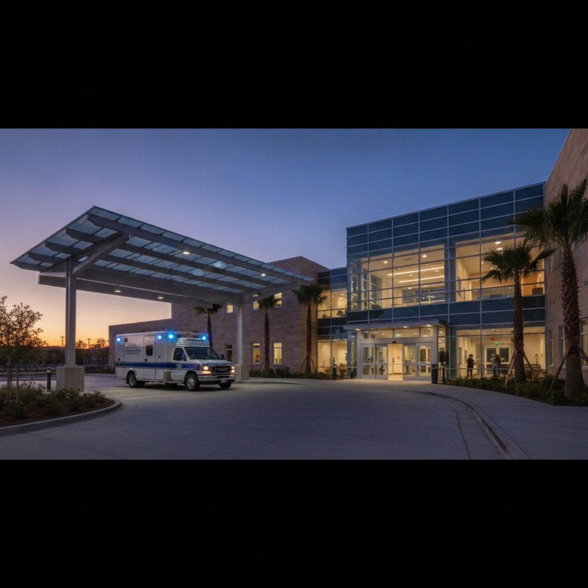 Hospital emergency department entrance, the right setting for true medical emergencies